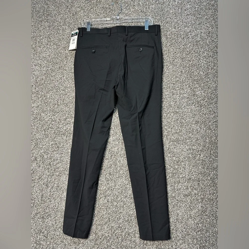 NWT Haggar Men's 4-Way Stretch Ultra Slim Flat Front Dress Pant Size 32x30 - Picture 5 of 8